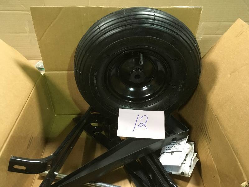 lot 12 image: 4 cu. ft.  Wheelbarrow WHEELAXEL HARDWARE KIT
