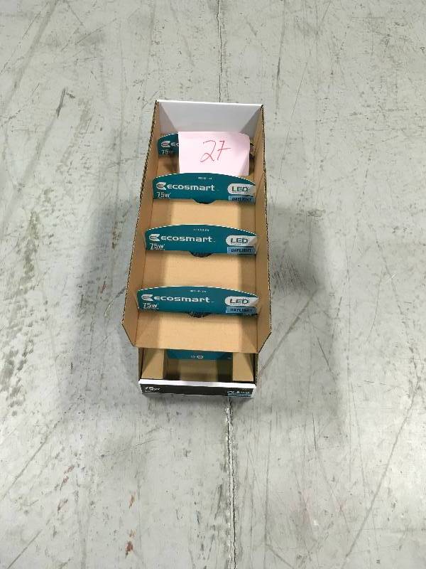 lot 27 image: 75-Watt Equivalent PAR30 LED Flood Light Bulb, Daylight (4-Pack)  CASE OF 4 PACK not used