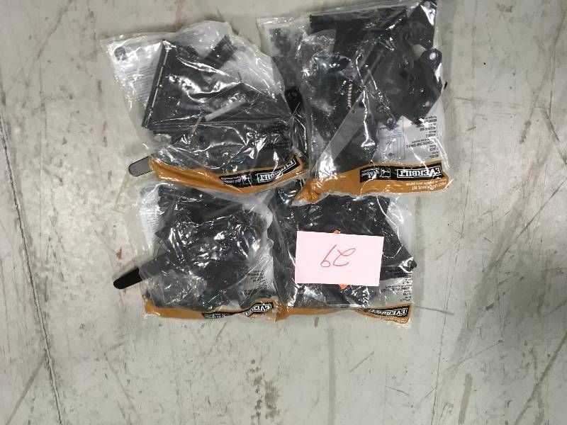 lot 29 image: LOT OF 4 Black Post Latch Gate Set not used