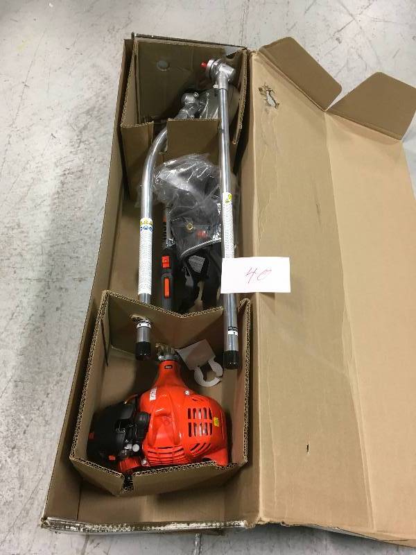 lot 40 image: ECHO 17 in. 21.2 cc Gas PAS Trimmer and Edger Kit  USED in working conditions