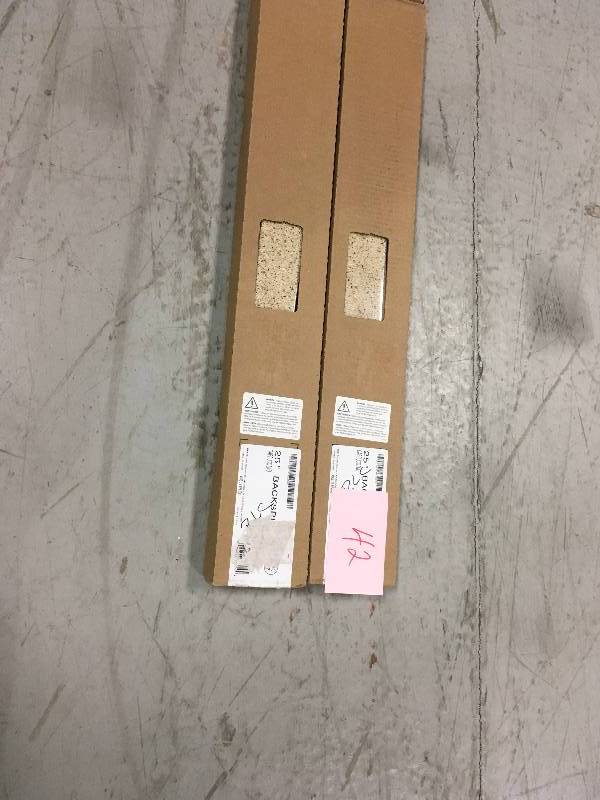 lot 42 image: LOT OF 2 24-12 in. Solid Surface Technology Backsplash in Cappuccino  in good conditions