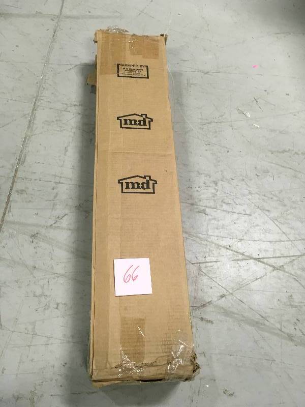 lot 66 image: 4-916 in. x 36 in. Satin Aluminum and Oak Adjustable Threshold not used
