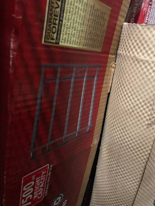 lot 108 image: Husky 90 in. H x 90 in. W x 24 in. D 5 Shelf Welded Steel Shelving Unit with Wire Deck in Black