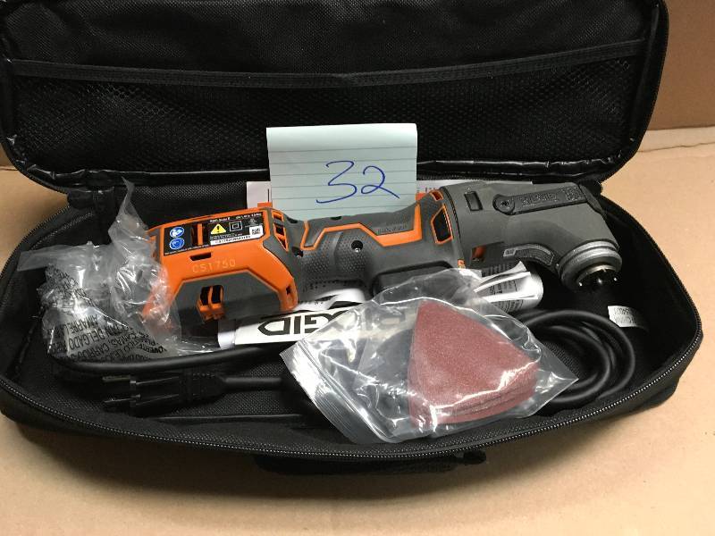 lot 32 image: RIDGID JobMax 18v Multi-tool  USED MISSING ACCESORY WORKS