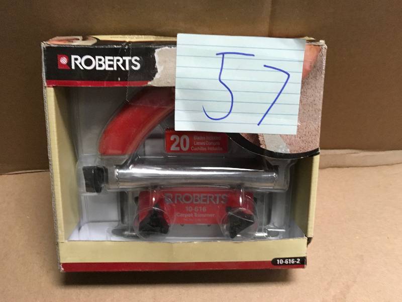 lot 57 image: Roberts Conventional Carpet Trimmer 10-616-2 in good condition