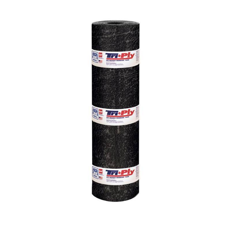 lot 16 image: GAF Tri-Ply 3 ft. x 33 ft. (100 sq. ft.) APP Granular White For Low Slope Roofs