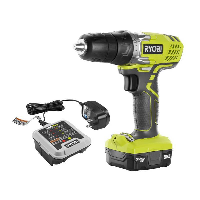 lot 102 image: Ryobi 12-Volt Lithium-Ion 38 in. Cordless DrillDriver Kit