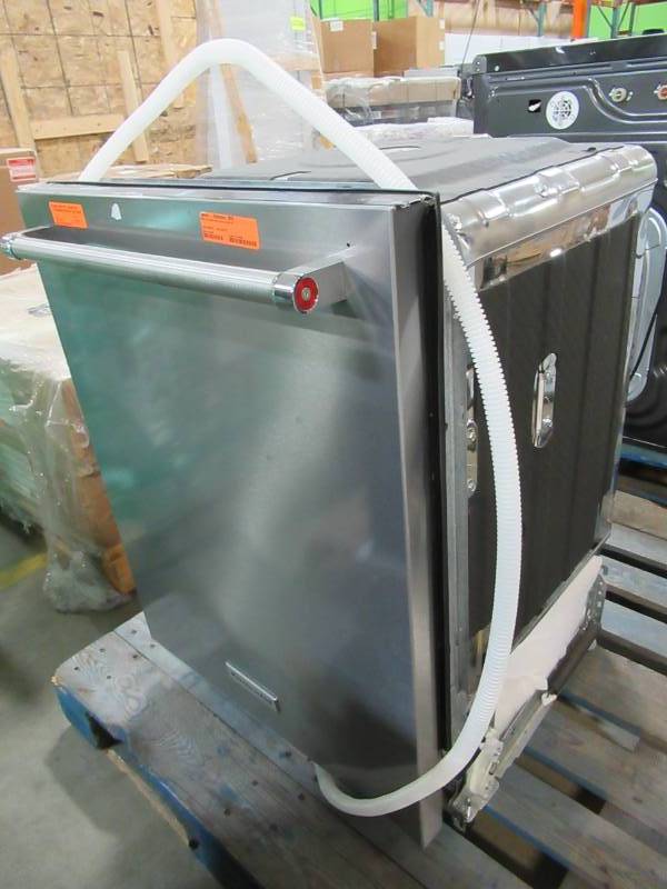 lot 34 image: DAMAGED USED - Frigidaire Gallery 52-Decibel Built-In Dishwasher and Hard Food Disposer (Smudge-Proof Stainless Steel)