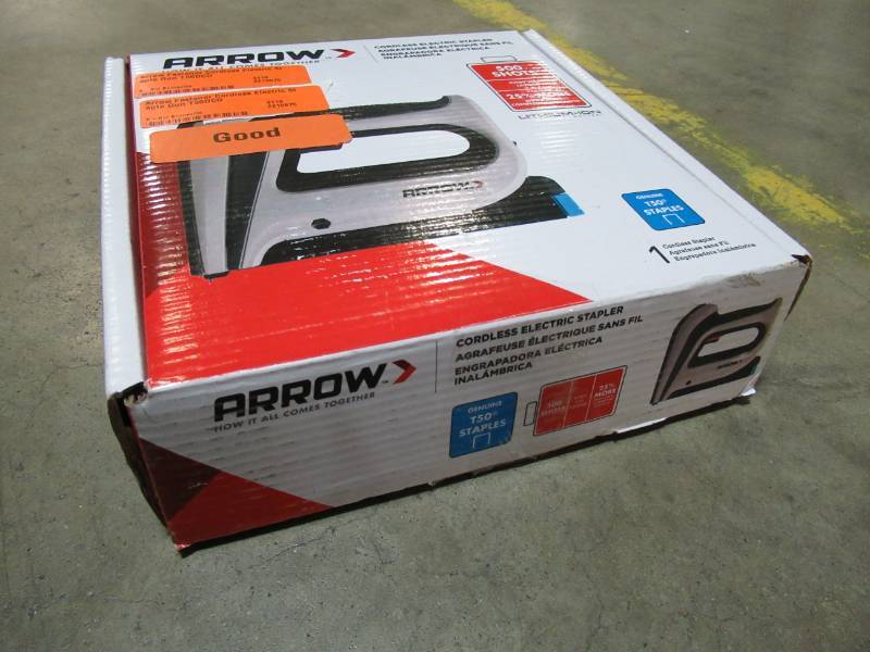 lot 104 image: Arrow Fastener Cordless Electric Staple Gun T50DCD