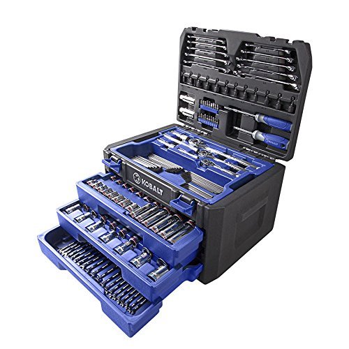 lot 125 image: Kobalt 227-Piece StandardMetric Mechanics Tool Set with Case, Model 86756