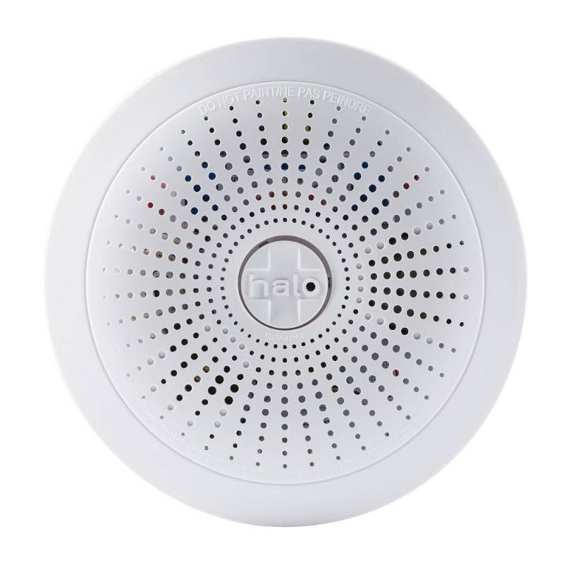 lot 130 image: Halo Smart Smoke and CO Alarm with Weather Alerts, Model HSR781H