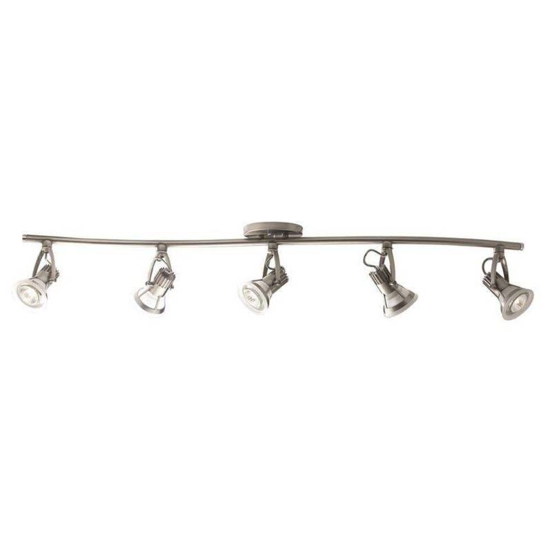 lot 155 image: Hampton Bay Vortex 5-Light Satin Nickel Track Lighting Kit, Model TK-5VTX3-34