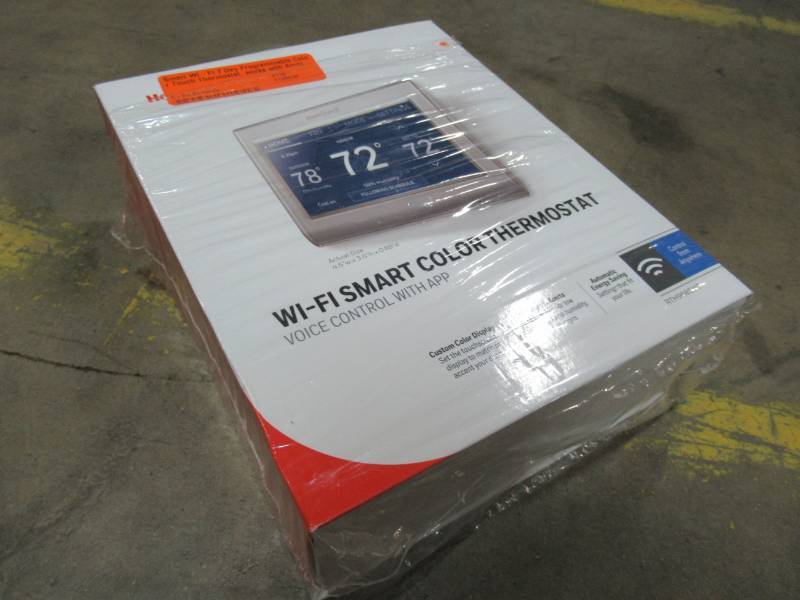 lot 131 image: Honeywell Smart Wi-Fi 7 Day Programmable Color Touch Thermostat, works with Amazon Alexa, SmartThings, Google Home, IFTTT