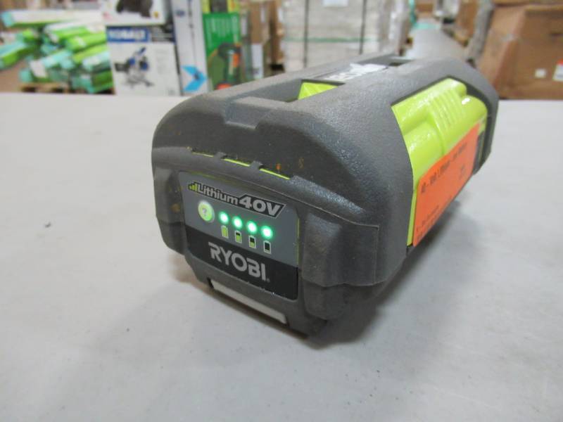 lot 132 image: Ryobi 40-Volt Lithium-ion Battery, Model OP4026A
