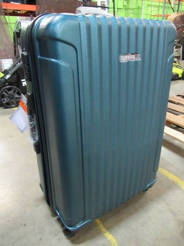 lot 158 image: U.s. Traveler Akron Large Hardside Spinner LuggageSuitcase, Teal, Model US09046E