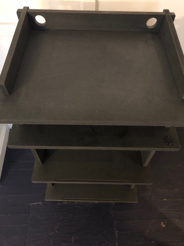 lot 501 image: LINE PHONO TURNTABLE STATION TURNTABLE STAND  VINYL RECORD STORAGE