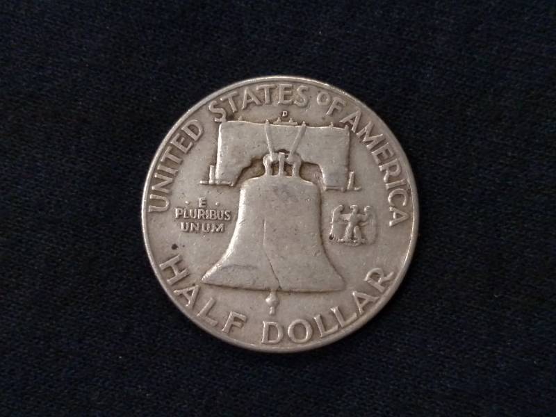 1952 D Franklin Silver Half Dollar...