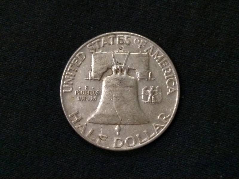 1960 D Franklin Silver Half Dollar...
