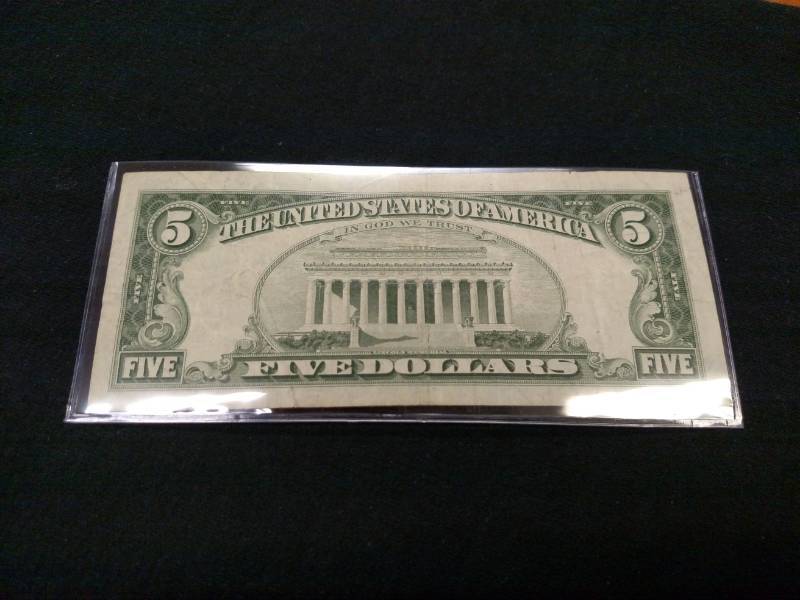 1963 Five Dollars Red Seal Note...