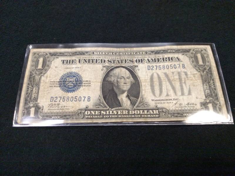 1928 A Funny Back One Dollar Silver...
