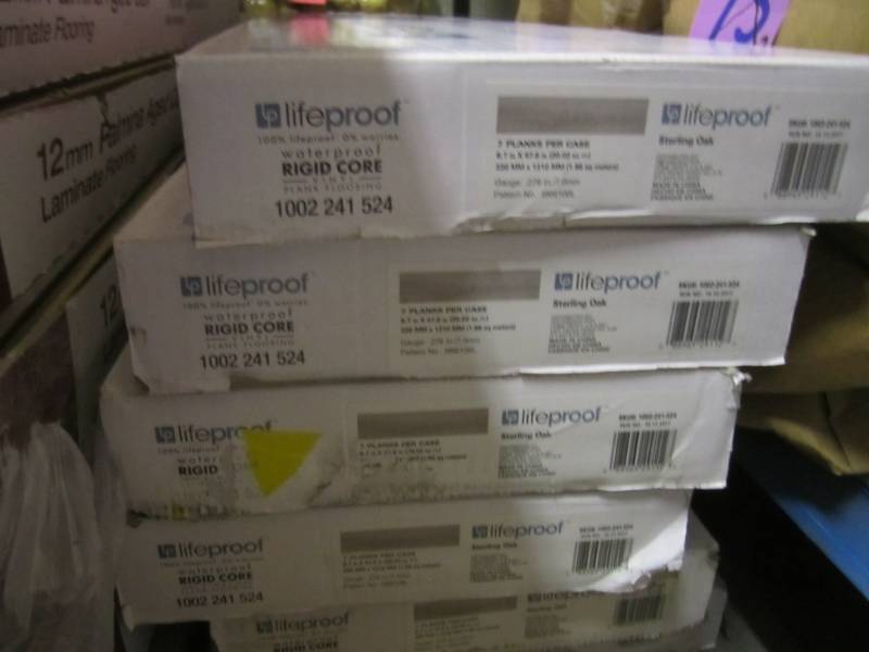 lot 4 image: 4 Cases of LifeProof Sterling Oak 8...