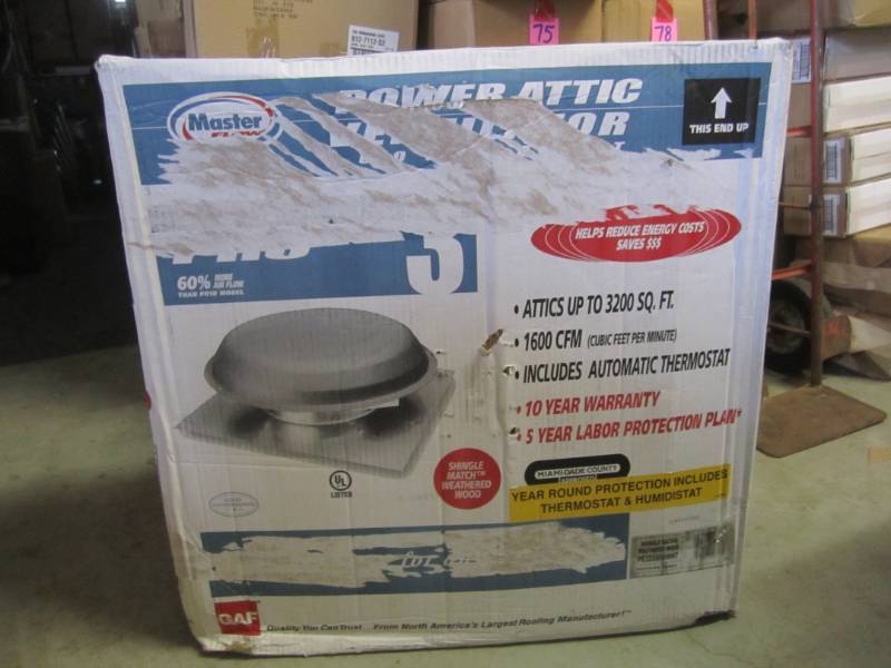 lot 13 image: Master Flow Power Attic Ventilator ...