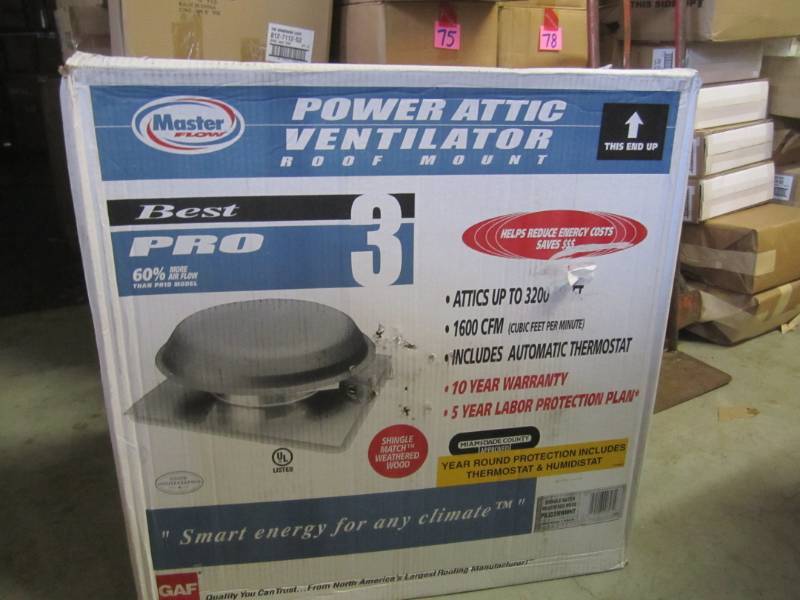 lot 14 image: Master Flow Power Attic Ventilator ...