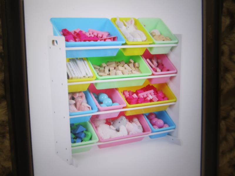 lot 22 image: Tot Tutors Toy Storage Organizer wi...