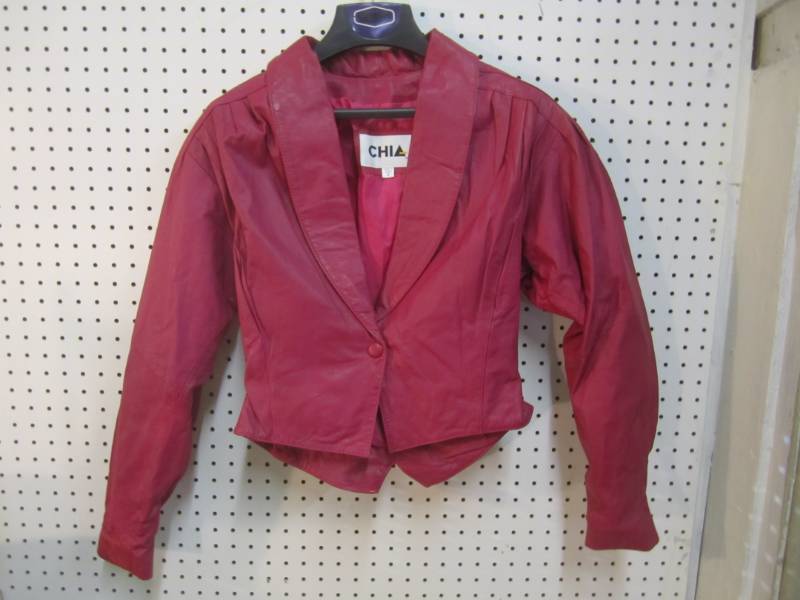 lot 64 image: Chia Leather Jacket Size Small  RMD...