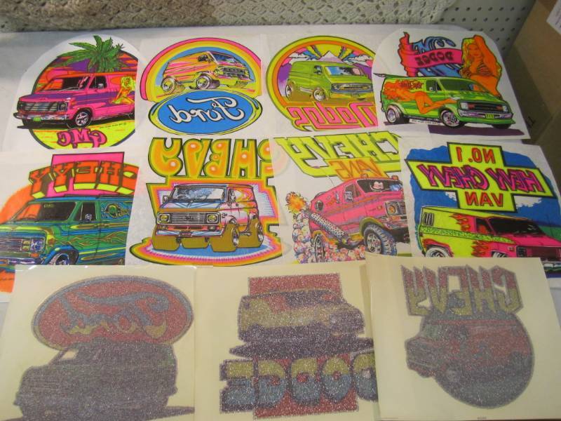 lot 87 image: Lot of 11 Misc Van Heat Press Trans...