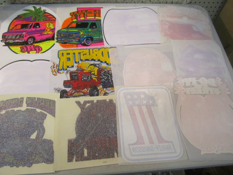 lot 90 image: Lot of 12 Misc Heat Press Transfers...