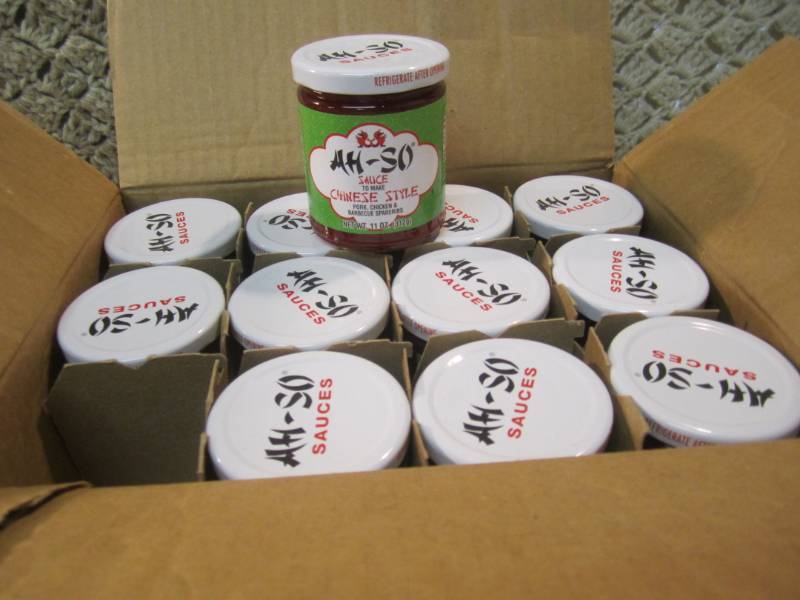 lot 176 image: Case of 12 Jars of Ah-So Sauce (Chi...