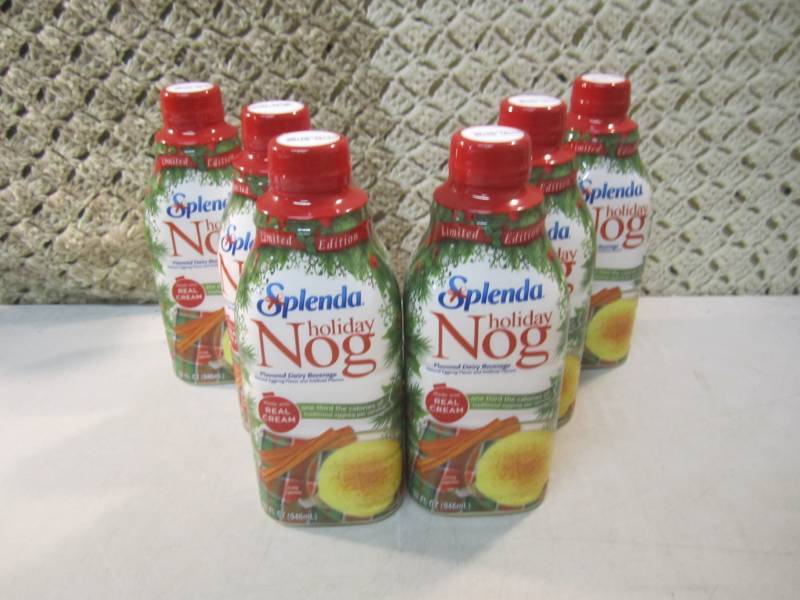 lot 200 image: 6 Bottles of Splenda Holiday Nog Be...