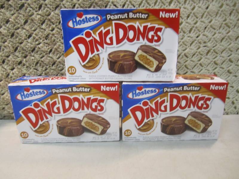 lot 220 image: 3 Boxes of Hostess Peanut Butter Di...