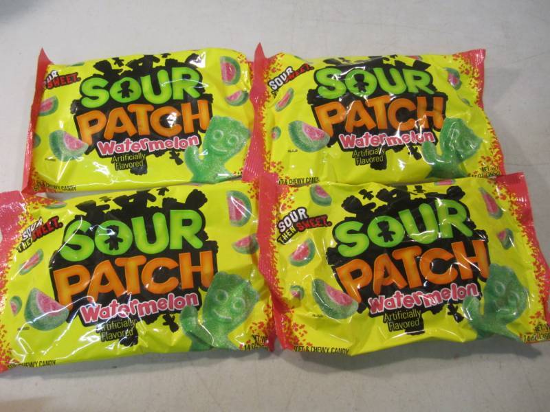 lot 225 image: 4 Bags of Sour Then Sweet Sour Patc...