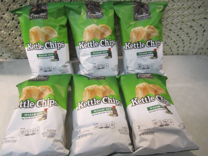 lot 234 image: 6 Bags of Wasabi Soy Kettle Chips B...