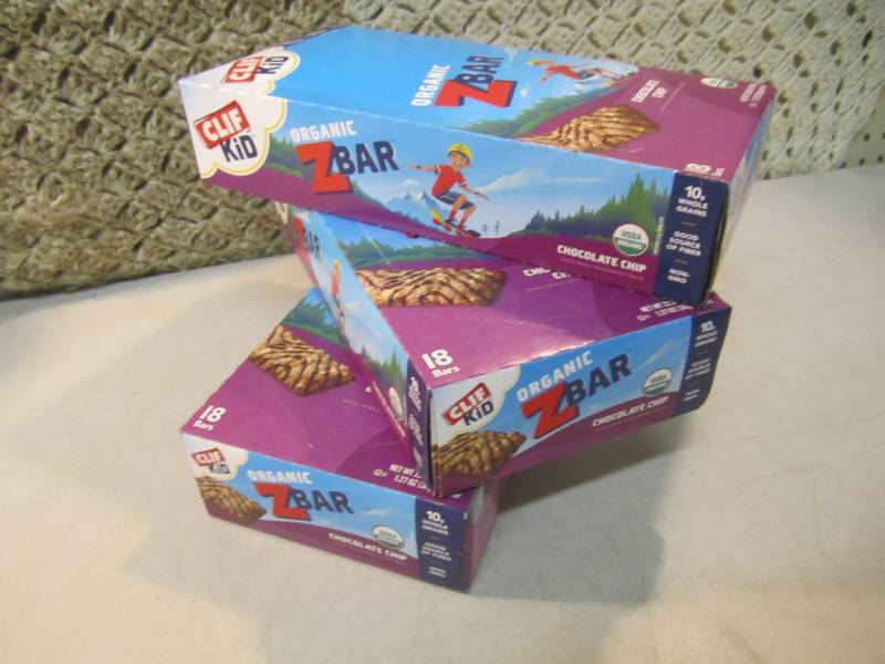 lot 241 image: 3 Boxes of Organic Z Bars Chocolate...
