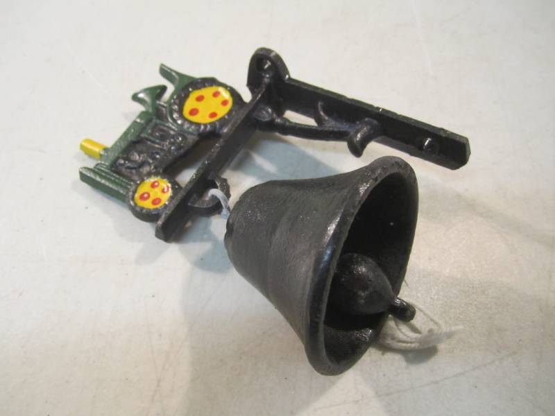 lot 242 image: Cast Iron Bell and Mounting Bracket...