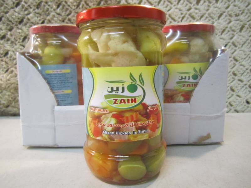 lot 256 image: Case of 6 Jars of Mixed Pickles In ...