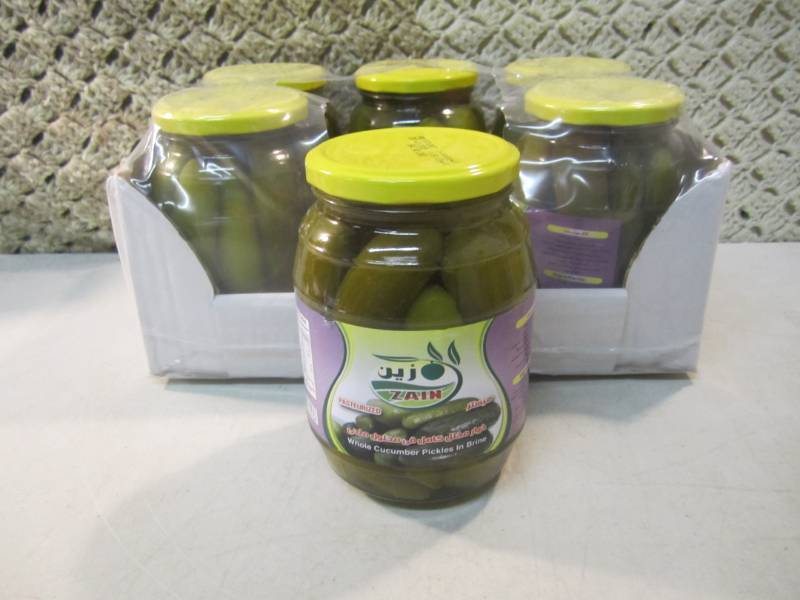 lot 260 image: Case of 6 Jars of Whole Cucumber Pi...