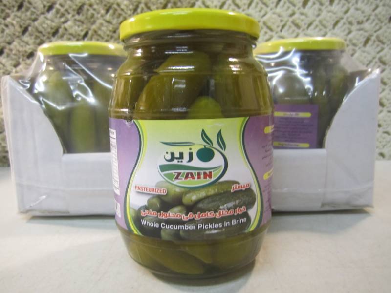 lot 261 image: Case of 6 Jars of Whole Cucumber Pi...
