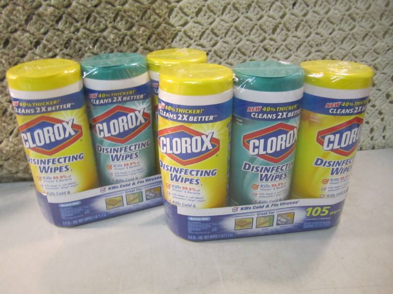 lot 278 image: 6 Containers of Clorox Disinfecting...