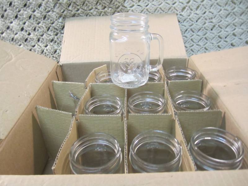 lot 283 image: Case with 10 Libbey Glass County Fa...