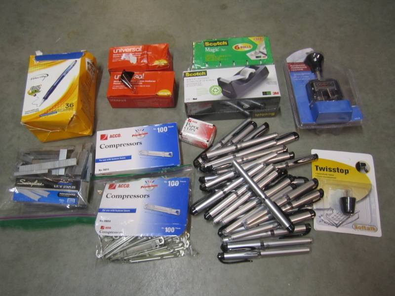 lot 286 image: Lot of Misc Office Supplies  A-2...