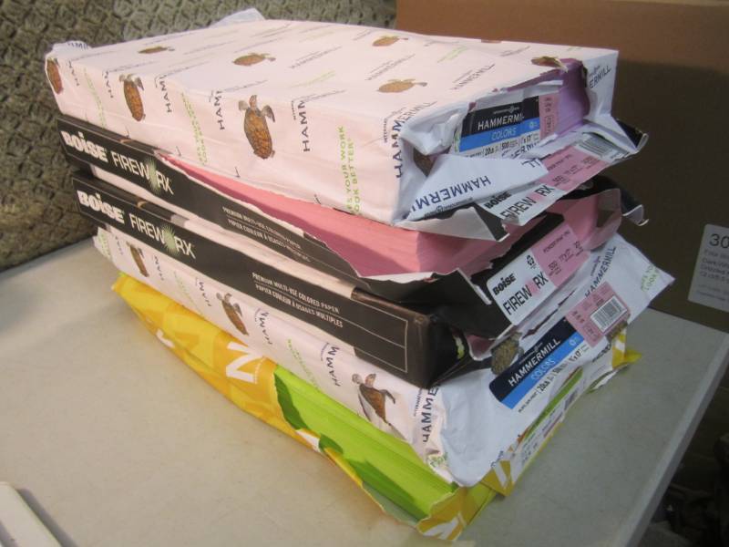 lot 293 image: 5 Reams of Colored 11 x 17  Paper...