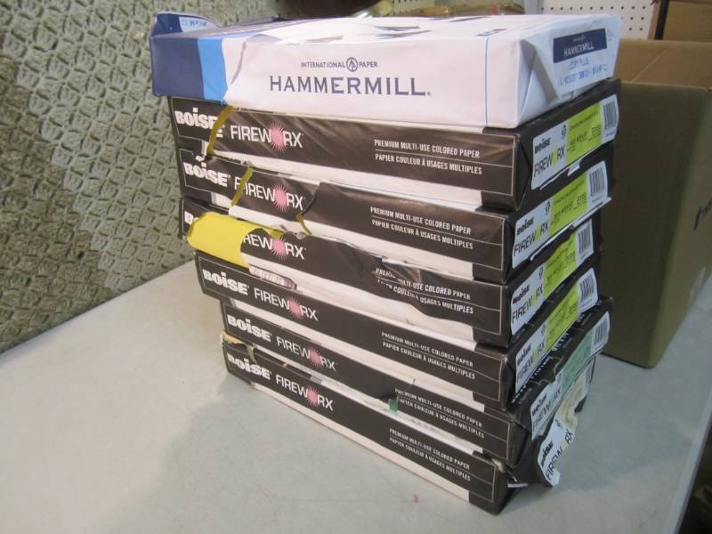 lot 295 image: 7 Reams of 8.5 x 14 Printer Paper...