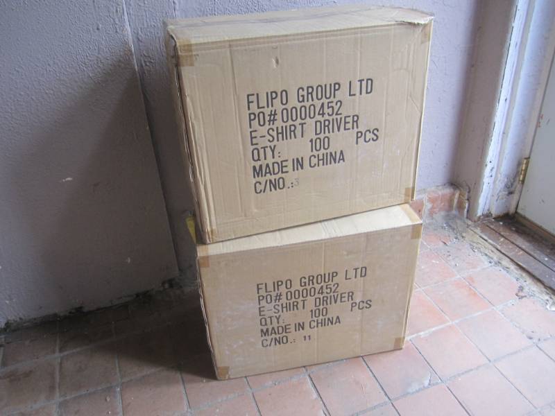 lot 306 image: 2 Cases of E-Shirts Drivers 100 per...