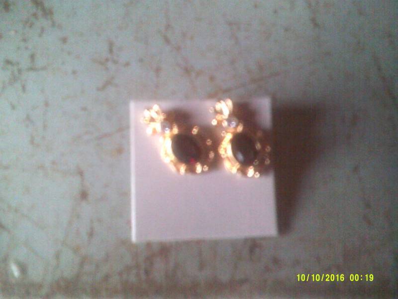 RUBY AND DIAMOND EARINGS