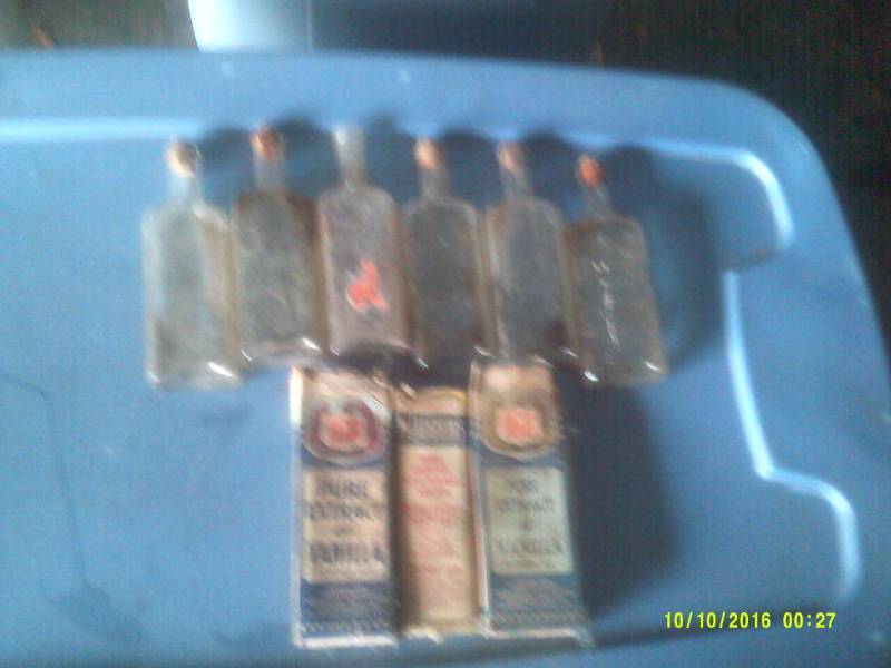 9 VINTAGE BOTTLES