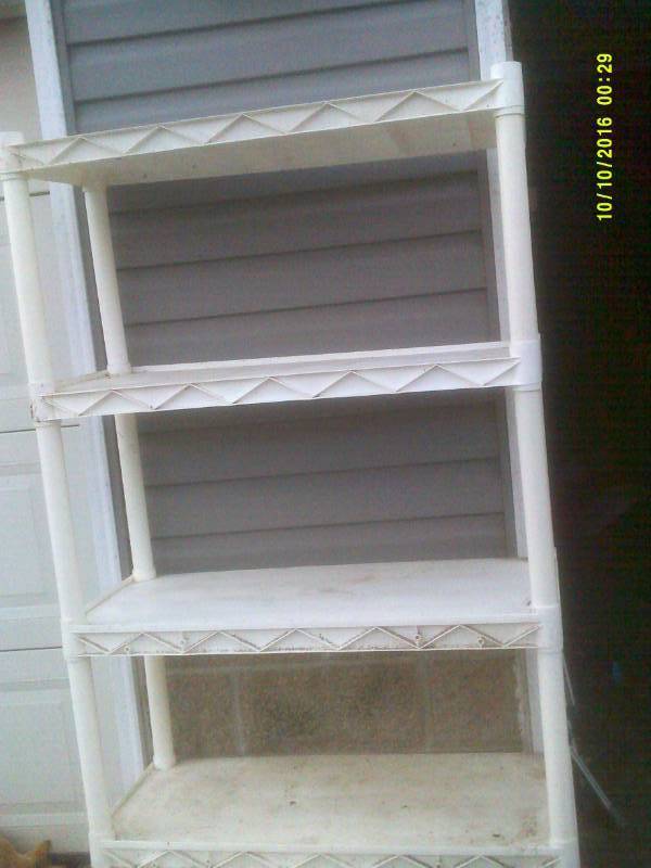 5 TIER PLASTIC SHELF